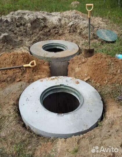 Септик из бетонных колец под ключ