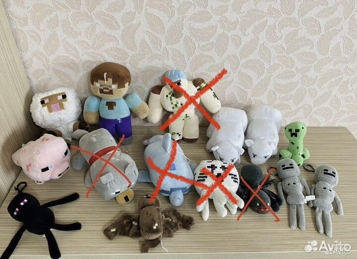 Мягкие игрушки майнкрафт