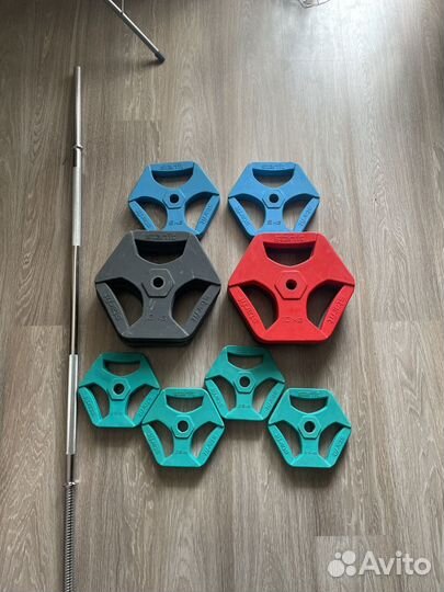 Штанга гриф блины бу