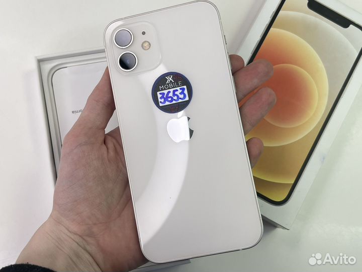 Ростест, с коробом iPhone 12 64Gb White sim+esim