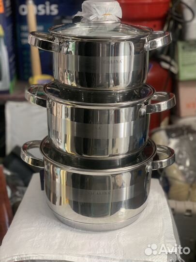 Набор кастрюль новый