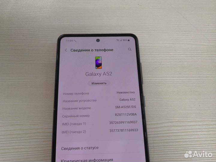 Samsung a52 4/128