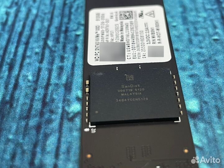 SSD M2 nvme 512GB Western Digital SN740 PCI-E Gen4