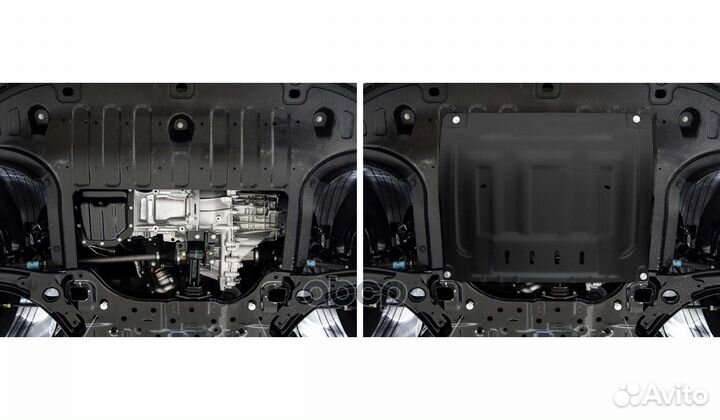 AM.2393.1 защика картера +кпп сталь 1.5мм, с к