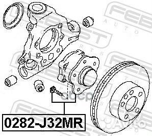 Ступица задняя (nissan teana J32 2008) febest