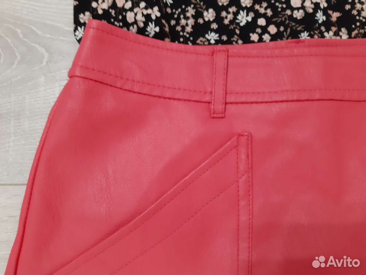 Юбки кожзам primark, vero moda