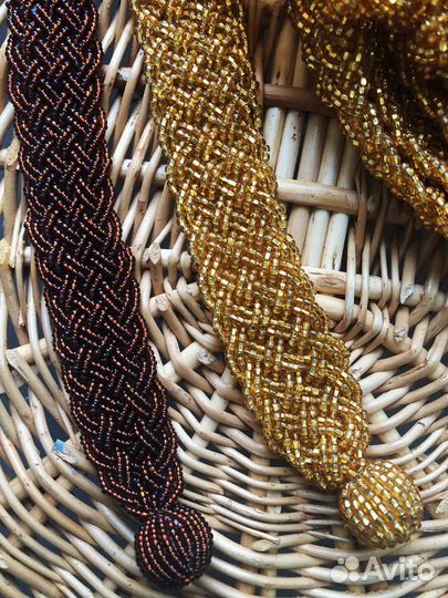 Пояс из бисера ручная работа