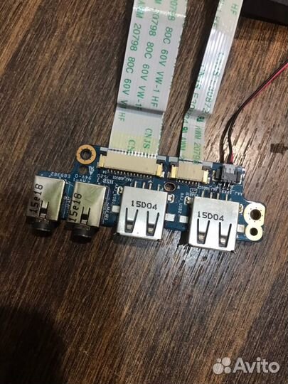 USB плата с аудио разьемом\динамики ноутбука o158