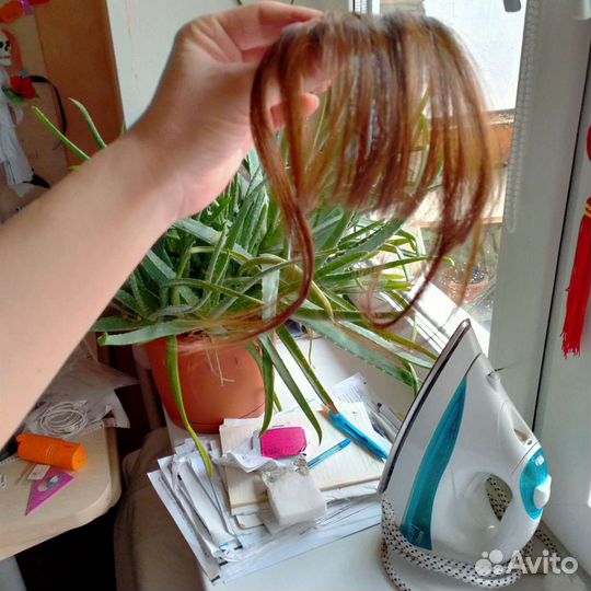 Новый шиньон чёлка волосы