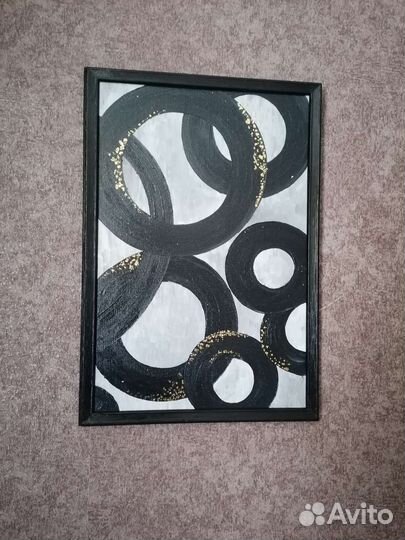 Картина маслом на холсте 30 *45 с поталью