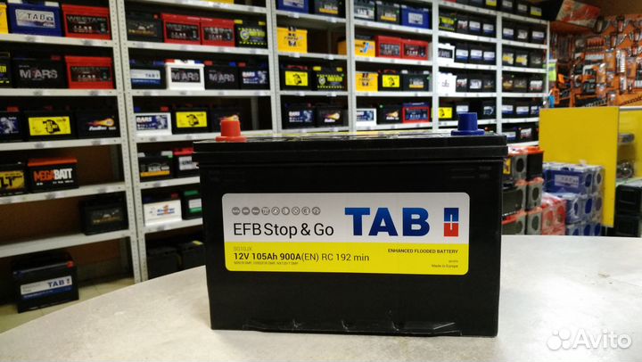Акб тав 105 а/ч Азия EFB старт-стоп