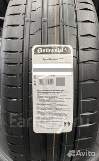 Continental ContiSportContact 7 255/35 R18 и 235/40 R18