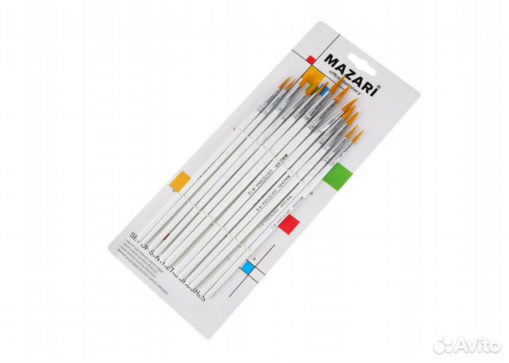 Кисти набор 12 шт. из синтетики М-5142