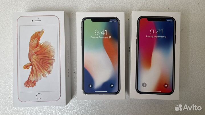 Коробки от iPhone 6S plus / iPhone X