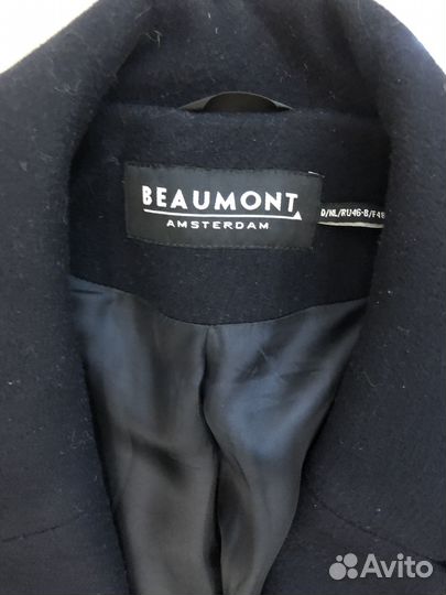 Пальто черное шерсть