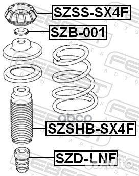 Пыльник переднего амортизатора szshb-SX4F Febest