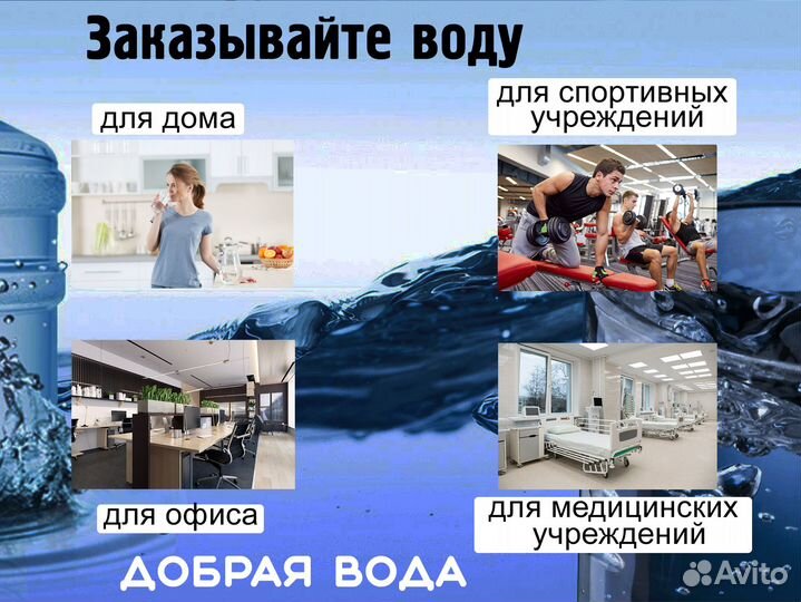 Доставка питьевой воды 19 литров Вода для кулера