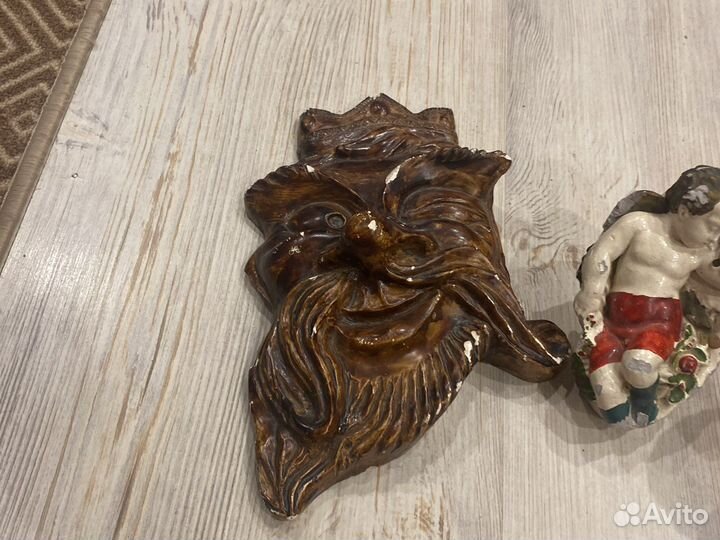 Маска гипс,бюст есенина,статуэтка