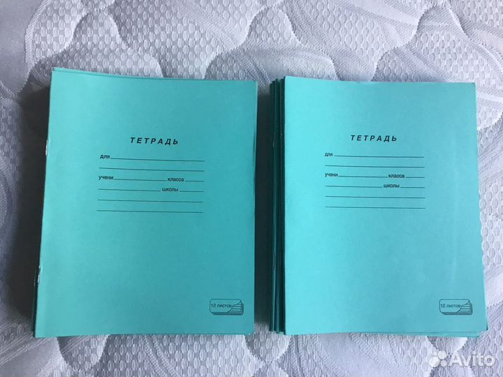 Тетради в узкую косую линейку