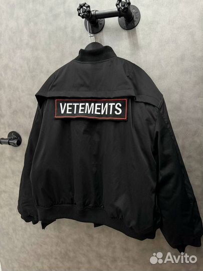 Бомбер vetements police oversize (новинка)