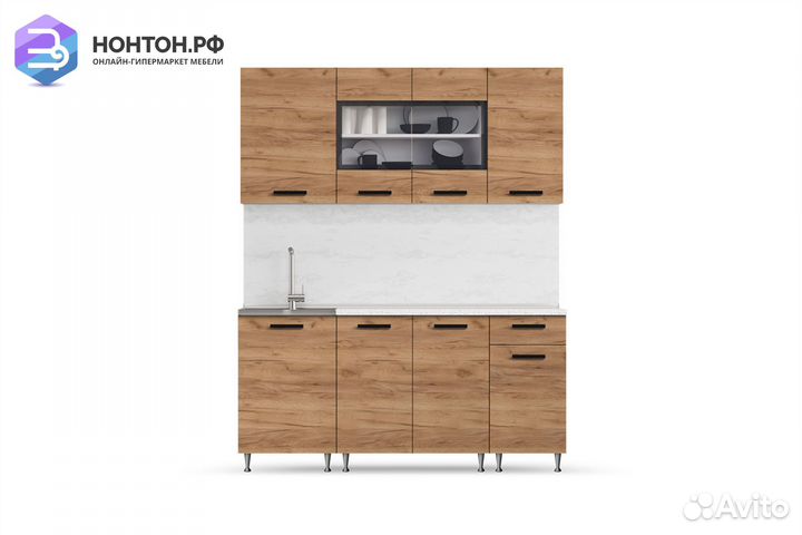 Кухня Рио 1.7 м дуб крафт