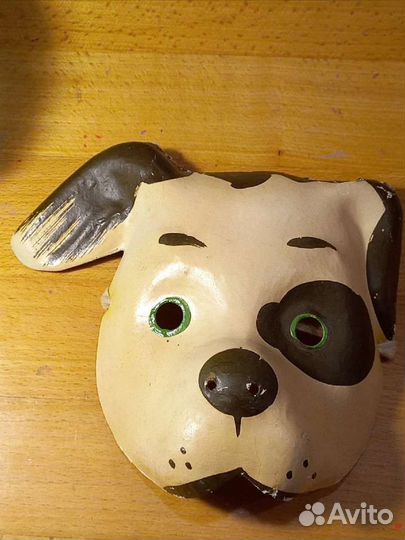 Новогодняя маска СССР «Щенок»
