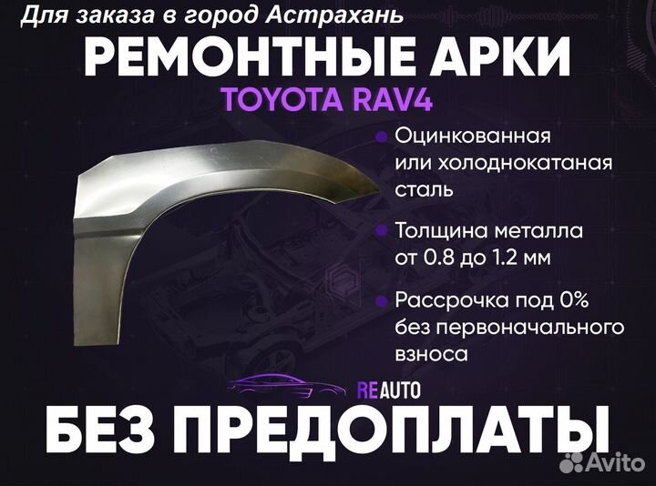 Ремонтные арки на Toyota RAV4 1 поколение передние