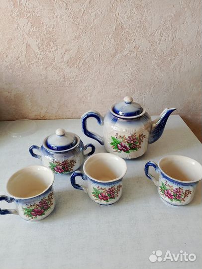 Сервиз чайный времён СССР 5 предметов