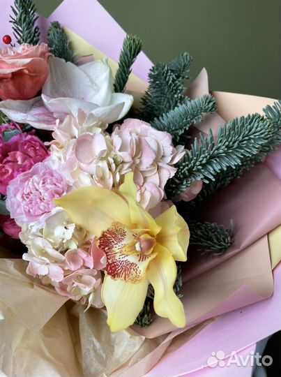 Букет цветов «Снежная королева»