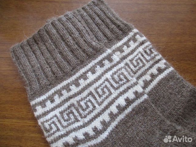 Носки вязаные р.43-45 Верблюжья шерсть