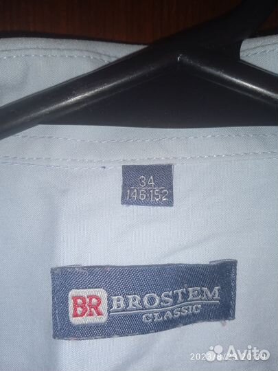 Рубашка школьная для мальчика 11 лет р 34(152)