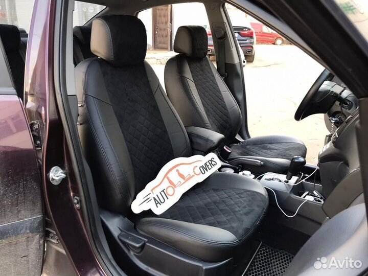 Чехлы на сиденья Хендай Элантра 4 HD из Алькантары