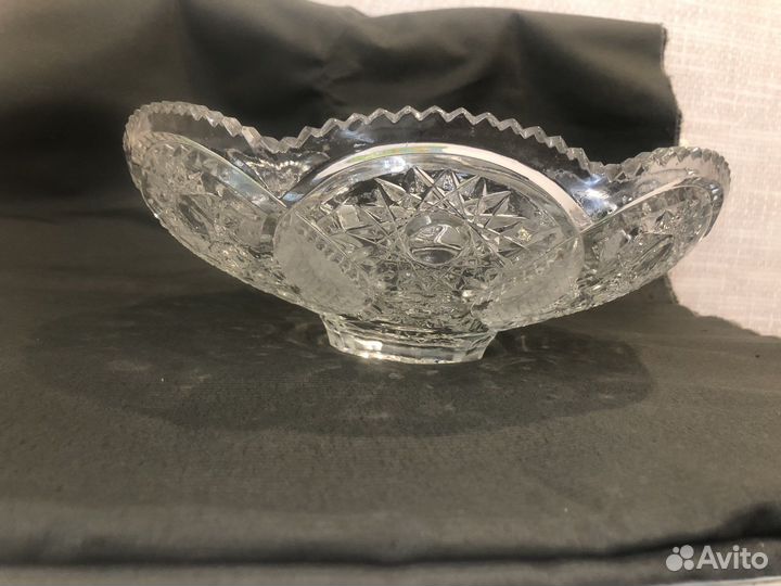 Ваза для фруктов хрусталь