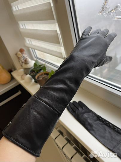 Перчатки женские кожаные 7 размер