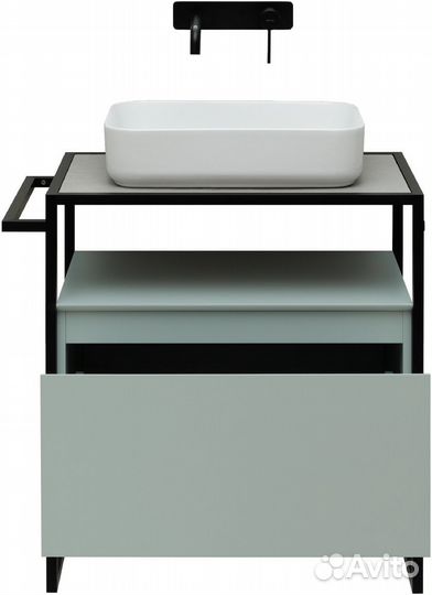 Тумба без раковины Allen Brau 1.31001.pwm Зеленая