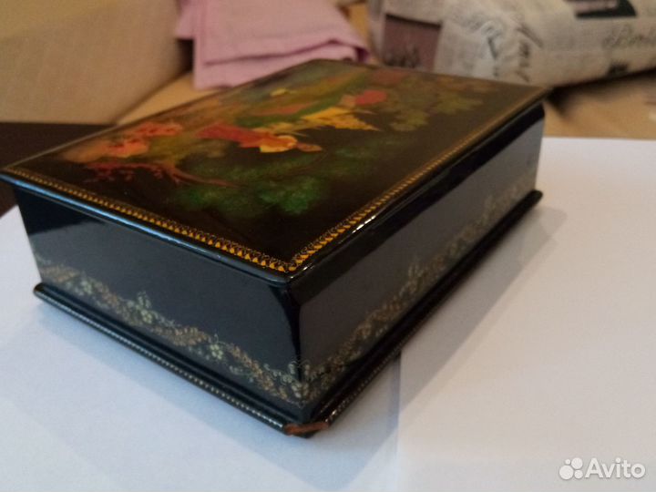 Шкатулка Палех СССР, номерная, 1956г