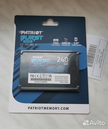 SSD patriot 240Gb