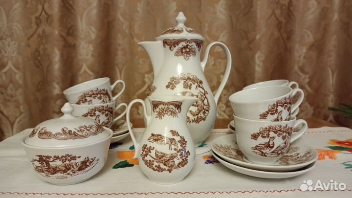 Чешский кофейный сервиз