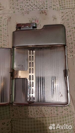 Портсигар-зажигалка винтажный