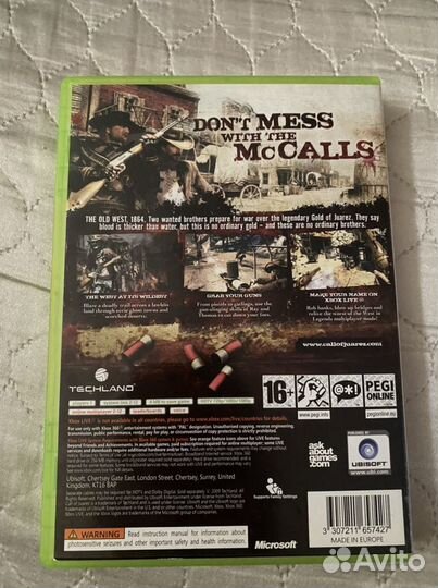 Call of Juares Bound in Blood Xbox360
