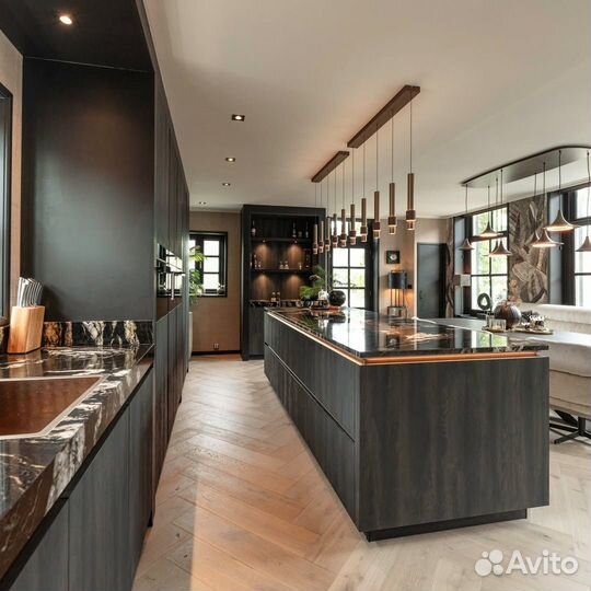 Кухня в стиле шале