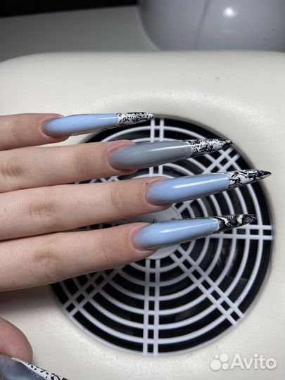 Маникюр наращивание ногтей (дизайны в подарок)