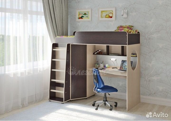 Детская кровать чердак