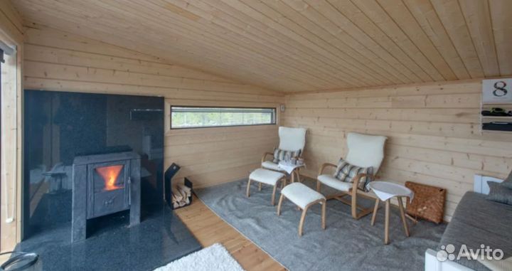 Баня дом из профилирован бруса (производитель) 22м
