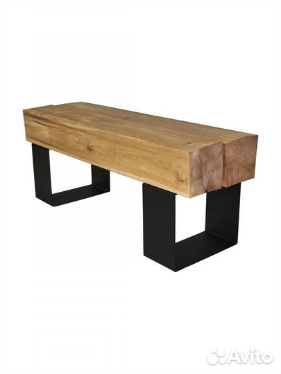 Скамейка садовая брус 150х150