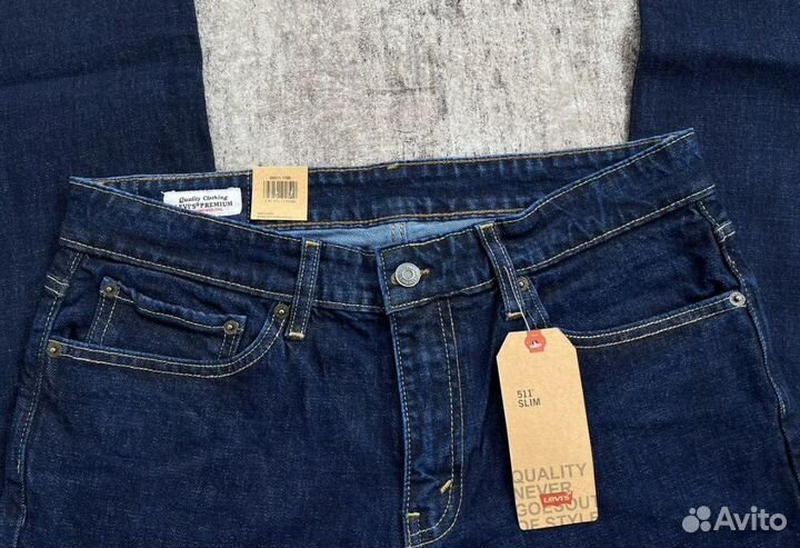 Levi's 511 stretch 12 унций Пакистан new Индиго