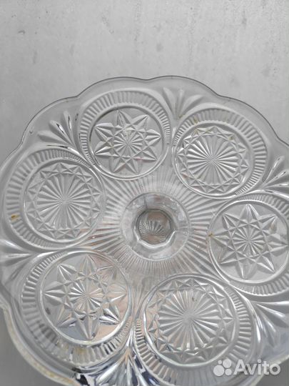 Ваза для фруктов на ножке СССР