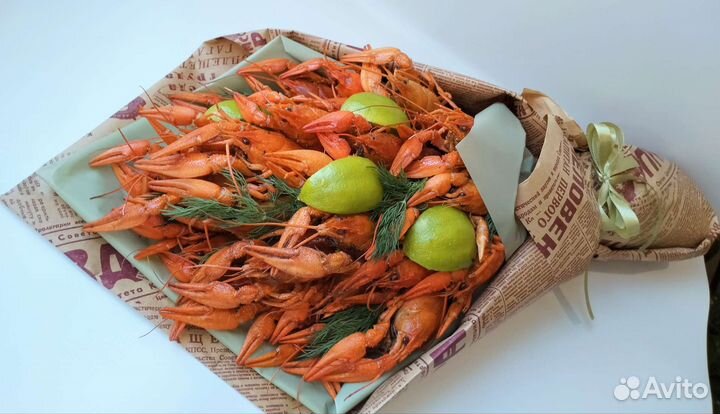 Букет из раков для мужчины папы, мужа