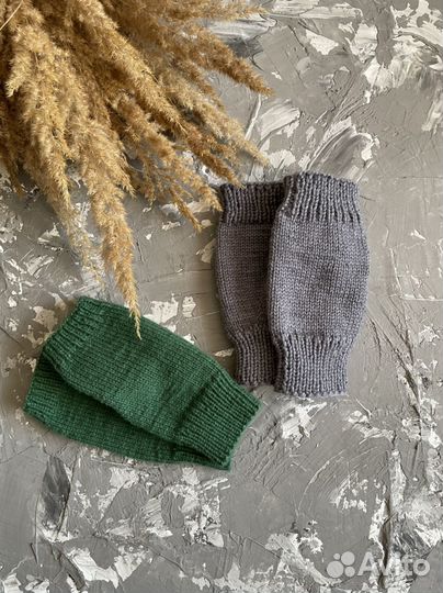 Митенки вязаные