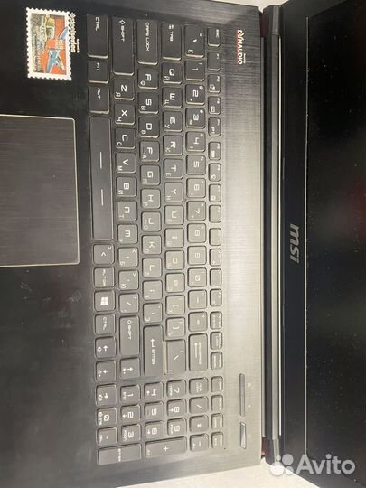 Ноутбук msi ge62 на запчасти